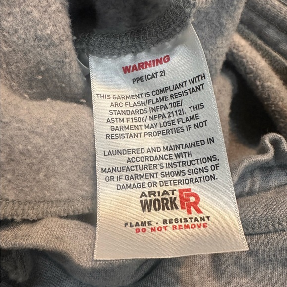 Ariat Men's FR (Flame Resistant) Work Sweatpants Heather Gray Size Large - Picture 7 of 7